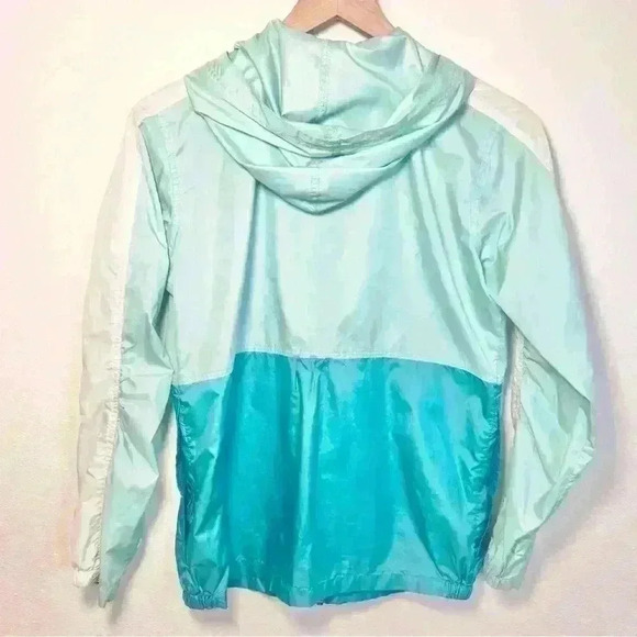 Columbia Sportswear Kids Lightweight Teal Packable Windbreaker Size Large - Picture 7 of 16